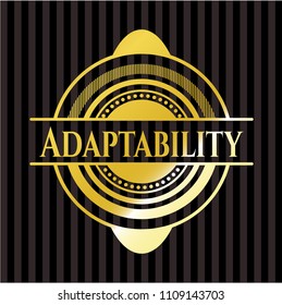 Adaptability gold emblem or badge