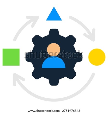 Adaptability Icon Element For Design
