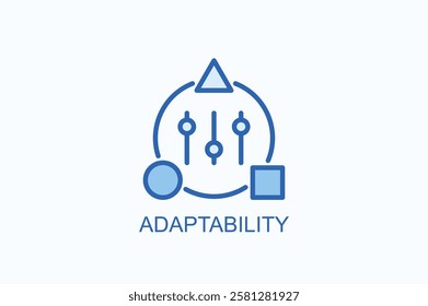 Adaptability Icon Or Logo Isolated Illustration