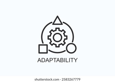 Adaptability Icon Or Logo Isolated Illustration