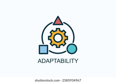 Adaptability Icon Or Logo Isolated Illustration