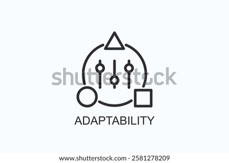 Adaptability Icon Or Logo Isolated Illustration
