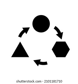 Adaptability icon. Monochrome simple element from soft skill collection.