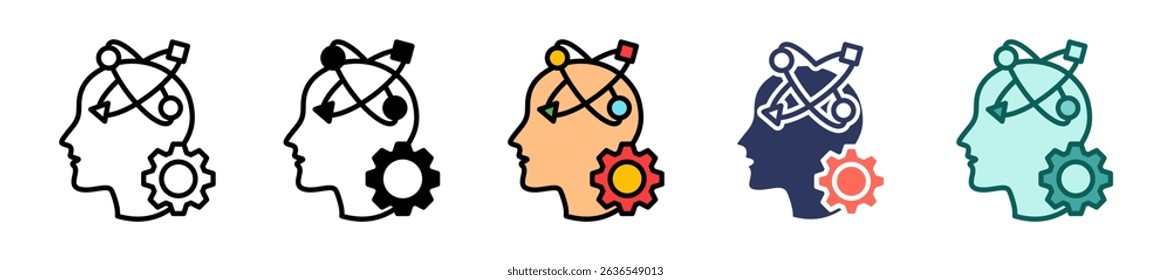 Adaptability Icon Multiple Vector Illustration