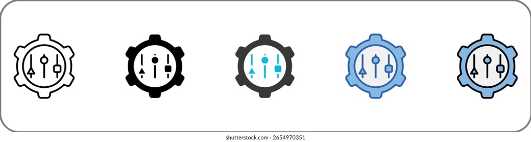 Icono de adaptabilidad Ilustración multiestilo