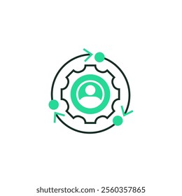 Adaptability Outline Icon. linear style sign for mobile concept and web design. Outline vector icon. Symbol, logo illustration