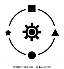Adaptability Outline icon vector illustration 