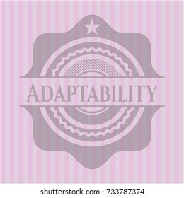 Adaptability pink emblem