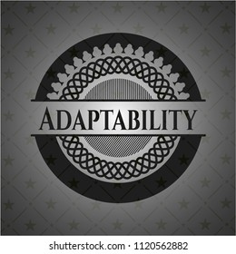 Adaptability realistic black emblem