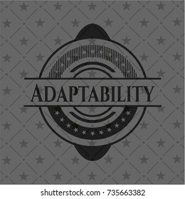 Adaptability realistic black emblem