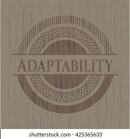 Adaptability retro style wood emblem