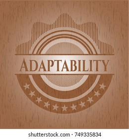 Adaptability retro wooden emblem