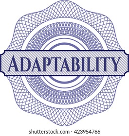 Símbolo de estilo de dinero o rosette de adaptabilidad