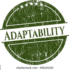 Adaptability rubber grunge stamp