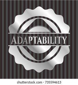 Adaptability silvery shiny emblem