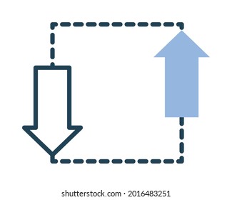 adaptability symbol on white background
