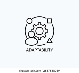 Adaptability Vector, Icon Or Logo Sign Symbol Illustration