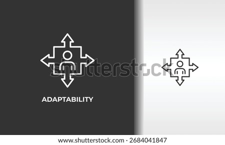 Adaptability Vector, Icon Or Logo Sign Isolated Symbol Illustration