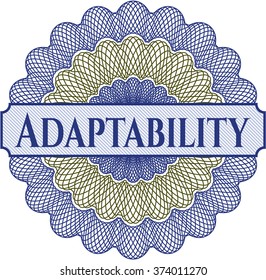 Adaptability written inside abstract linear rosette
