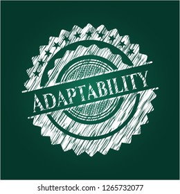 Adaptability written on a chalkboard