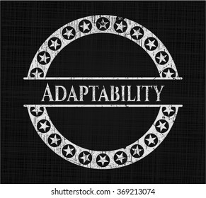 Adaptability written on a chalkboard