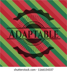 Adaptable christmas badge background.