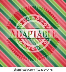 Adaptable christmas style badge..