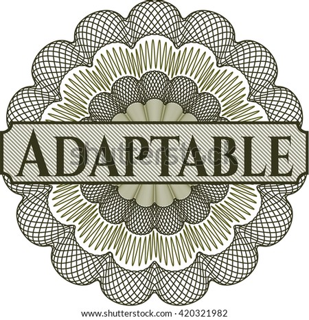 Adaptable inside a money style rosette