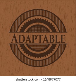 Adaptable realistic wood emblem