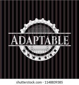 Adaptable silver badge or emblem