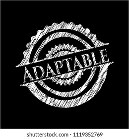 Adaptable written on a blackboard