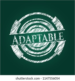 Adaptable written on a blackboard
