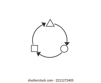 Adaptation, change icon. Vector illustration