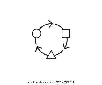 Anpassung, ändern Sie das Symbol. Vektorgrafik