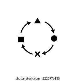 Adaptation, change icon. Vector illustration