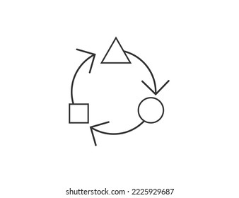 Adaptation, change icon. Vector illustration