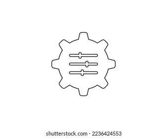 Adaptation, change, settings icon. Vector illustration.