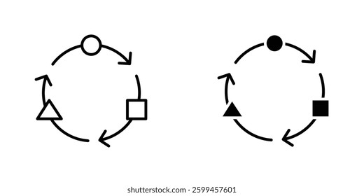 Adaptation flat simple vector icons illustration set.