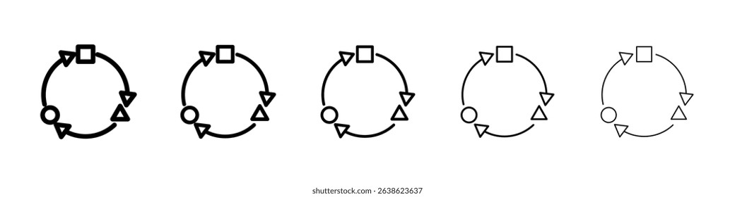 Adaptation icon concept. graphic design, logo, Web, UI.