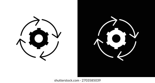 Design-Konzept für Anpassungssymbole. Vektorflachsymbole