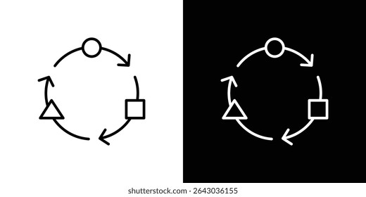 Adaptation icon Flat style logo vector. perfect for UI designs