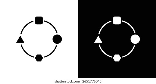Adaptation icon of a flat style vector