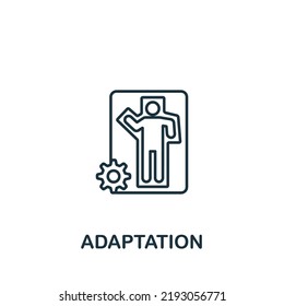 Adaptation icon. Line simple Psychology icon for templates, web design and infographics