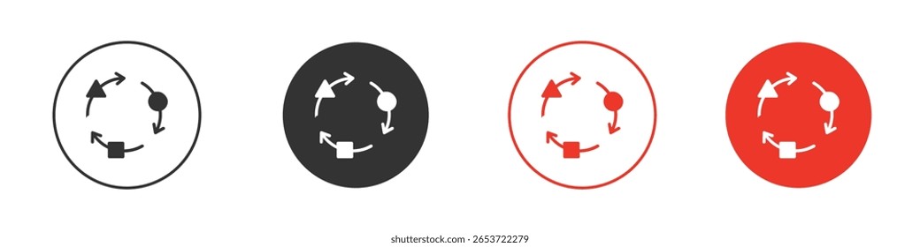 Adaptation icon for logo, vector sign symbol for design