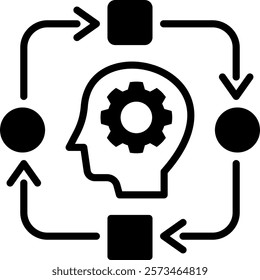 Adaptation Icon Mixed Vector Illustration