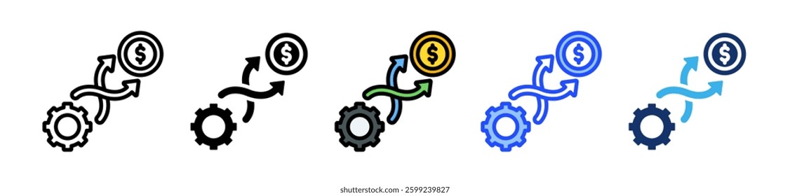 Adaptation Icon Set With Multiple Style Collection
