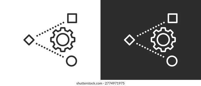 Adaptation Icon Set Vector Collection Isolated In Black And White