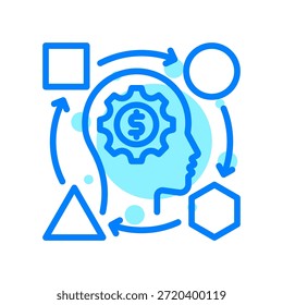 Icono de adaptación en la Ilustración vectorial de la forma