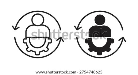 Adaptation icon in a simple, black and white style.
