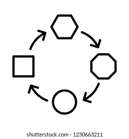 Adaptation icon, vector illustration